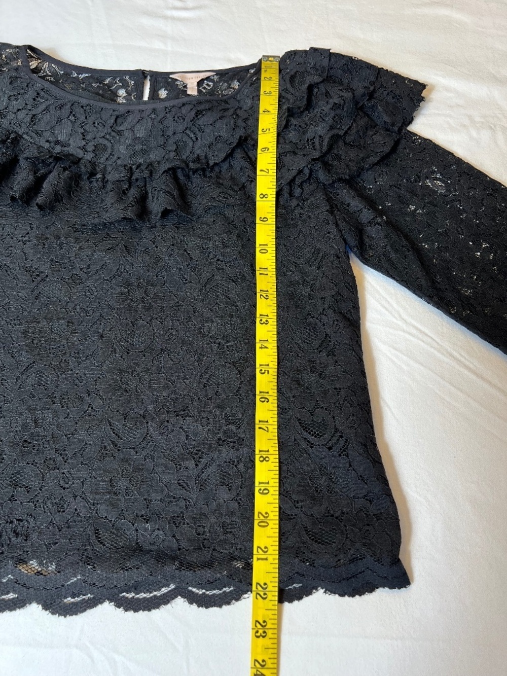 Rebecca Taylor Ruffled Lace Top - Picture 8 of 12